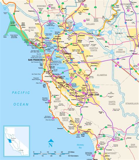 san francisco bay cities|san francisco area map.